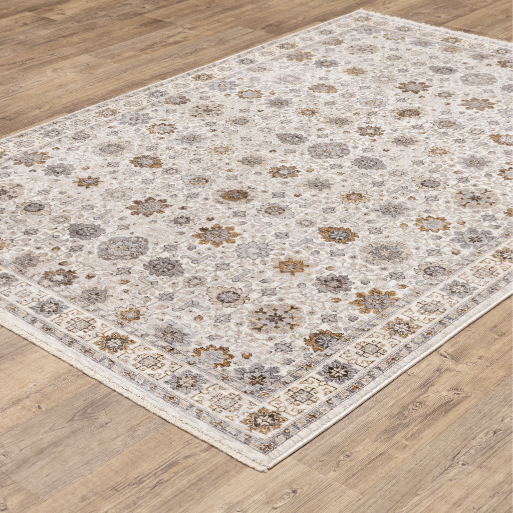 Oriental Weavers Maharaja 071W1 Multicolor Rectangle Indoor Runner - Stain Resistant Low Pile Floral Rug-