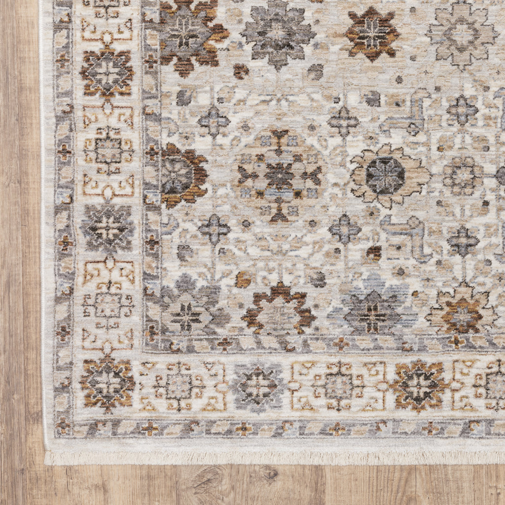 Oriental Weavers Maharaja 071W1 Multicolor Rectangle Indoor Runner - Stain Resistant Low Pile Floral Rug-