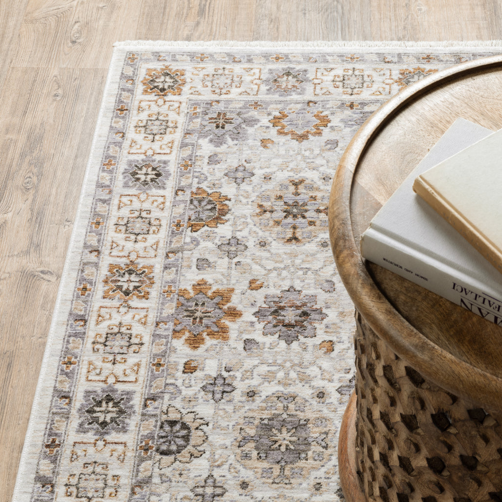 Oriental Weavers Maharaja 071W1 Multicolor Rectangle Indoor Runner - Stain Resistant Low Pile Floral Rug-