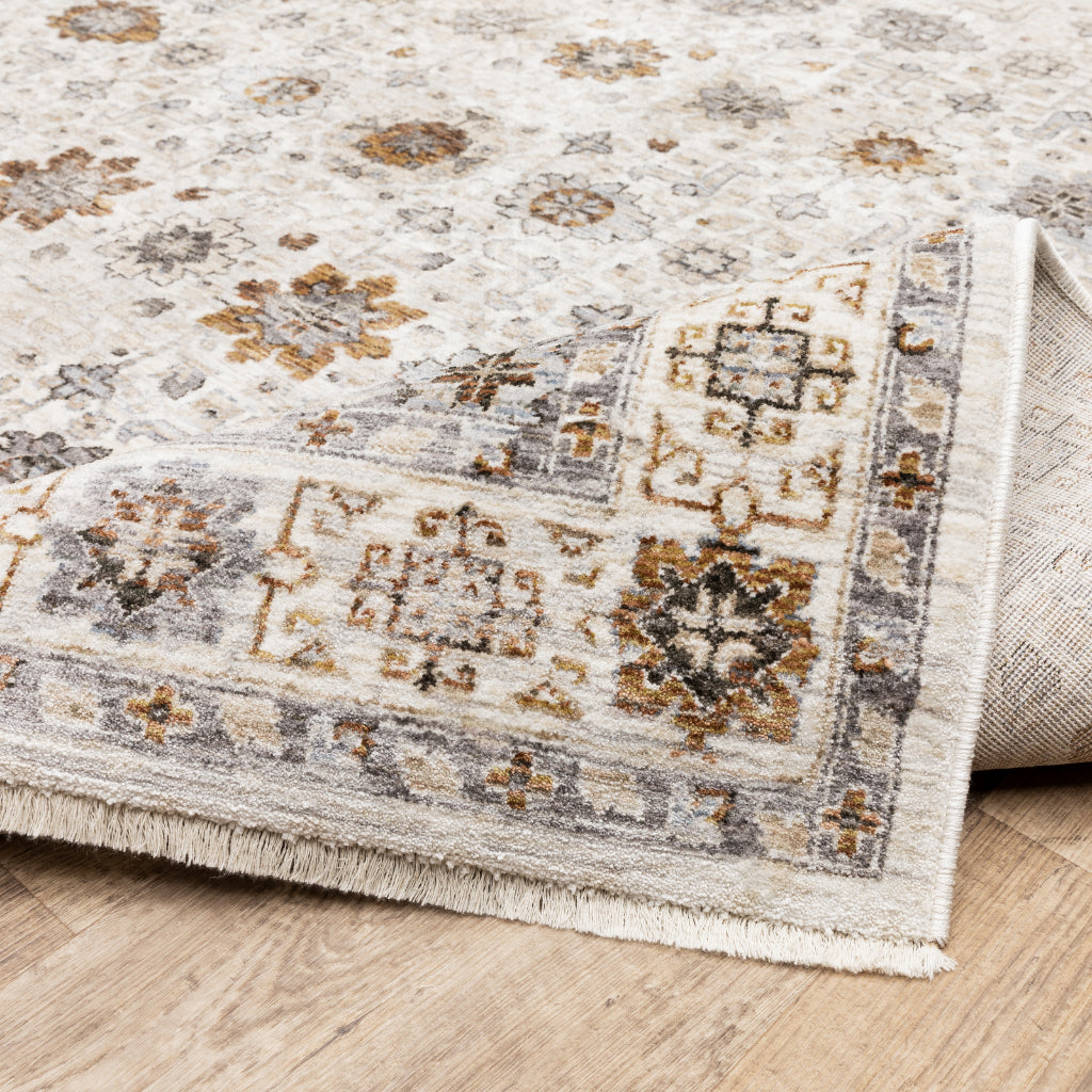 Oriental Weavers Maharaja 071W1 Multicolor Rectangle Indoor Runner - Stain Resistant Low Pile Floral Rug-