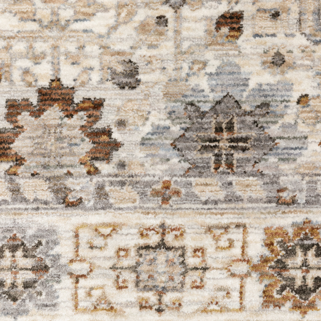 Oriental Weavers Maharaja 071W1 Multicolor Rectangle Indoor Runner - Stain Resistant Low Pile Floral Rug-