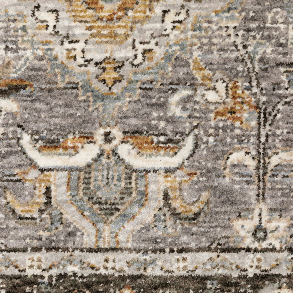 Oriental Weavers Maharaja 091E1 Multicolor Rectangle Indoor Runner - Stain Resistant Low Pile Vintage Style Rug with Oriental Design-