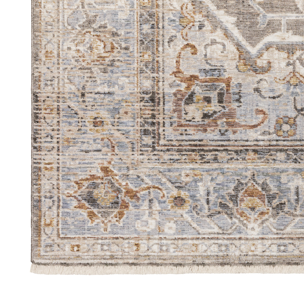 Oriental Weavers Maharaja 1803X Multicolor Rectangle Indoor Runner - Stain Resistant Low Pile Vintage Style Rug with Medallion Design-