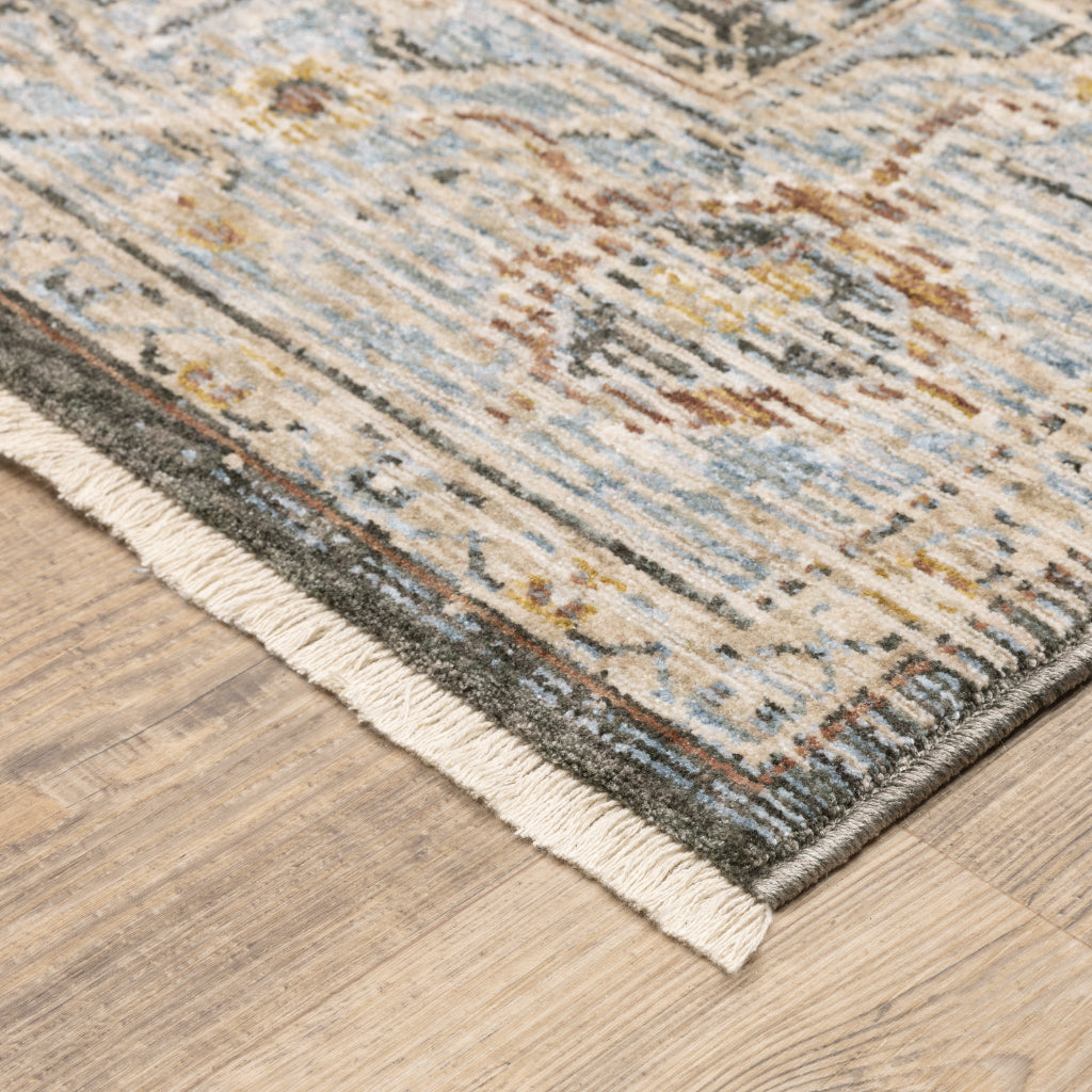 Oriental Weavers Maharaja 1803X Multicolor Rectangle Indoor Runner - Stain Resistant Low Pile Vintage Style Rug with Medallion Design-