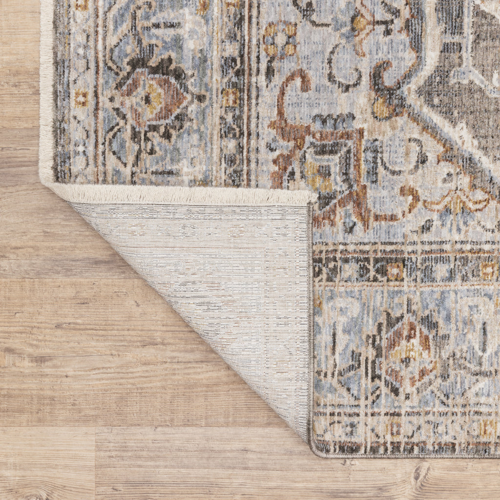 Oriental Weavers Maharaja 1803X Multicolor Rectangle Indoor Runner - Stain Resistant Low Pile Vintage Style Rug with Medallion Design-