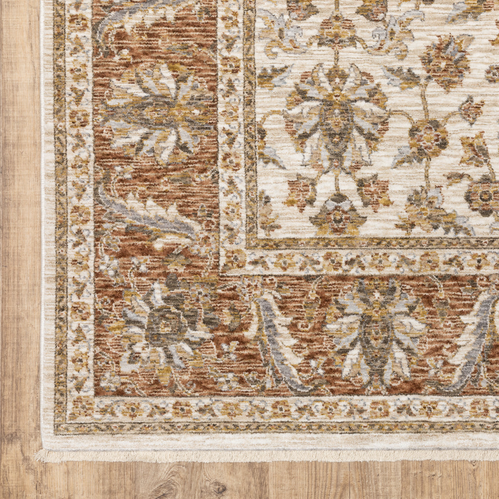 Oriental Weavers Maharaja 5091Q Multicolor Rectangle Indoor Runner - Stain Resistant Low Pile Vintage Style Rug with Oriental Design-