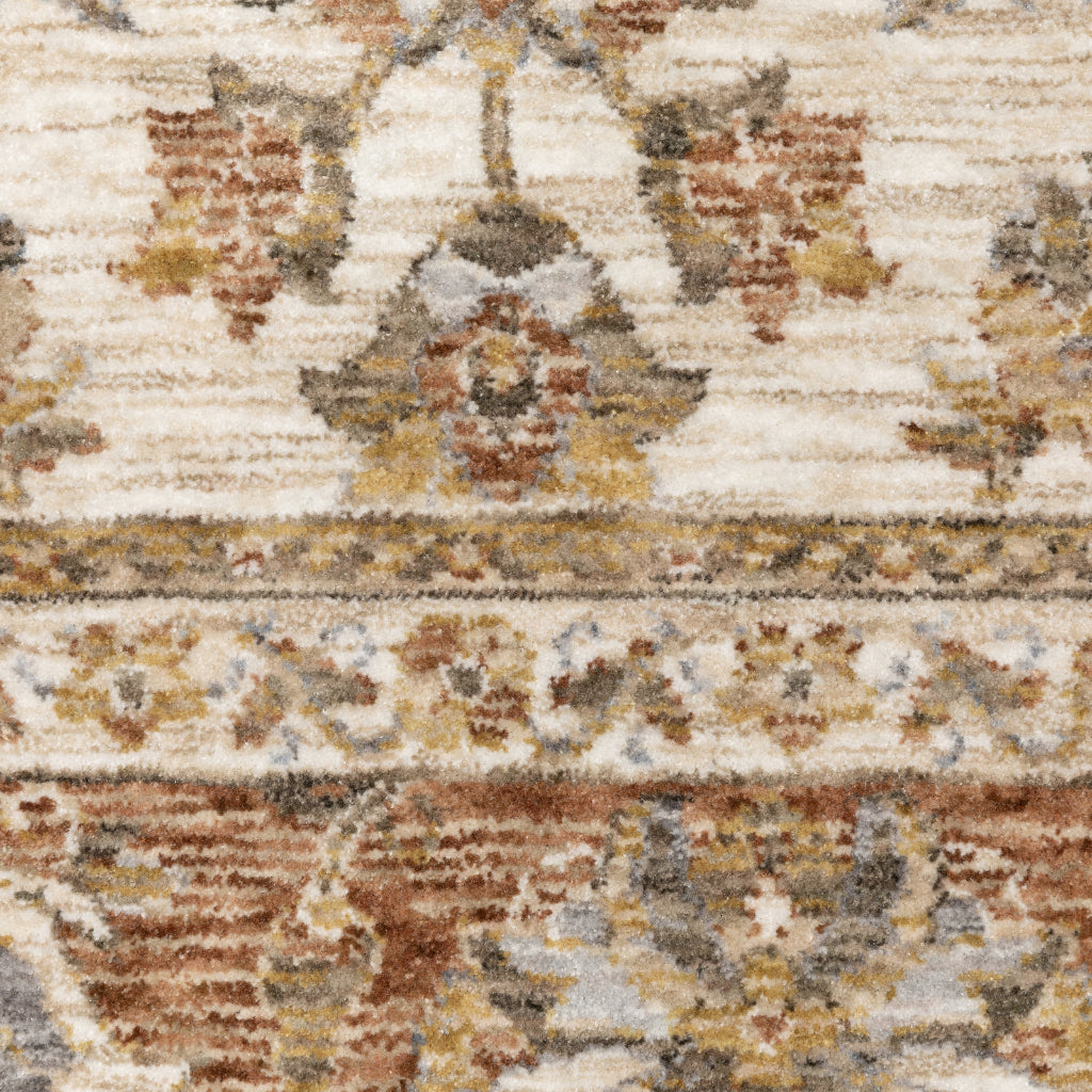 Oriental Weavers Maharaja 5091Q Multicolor Rectangle Indoor Runner - Stain Resistant Low Pile Vintage Style Rug with Oriental Design-