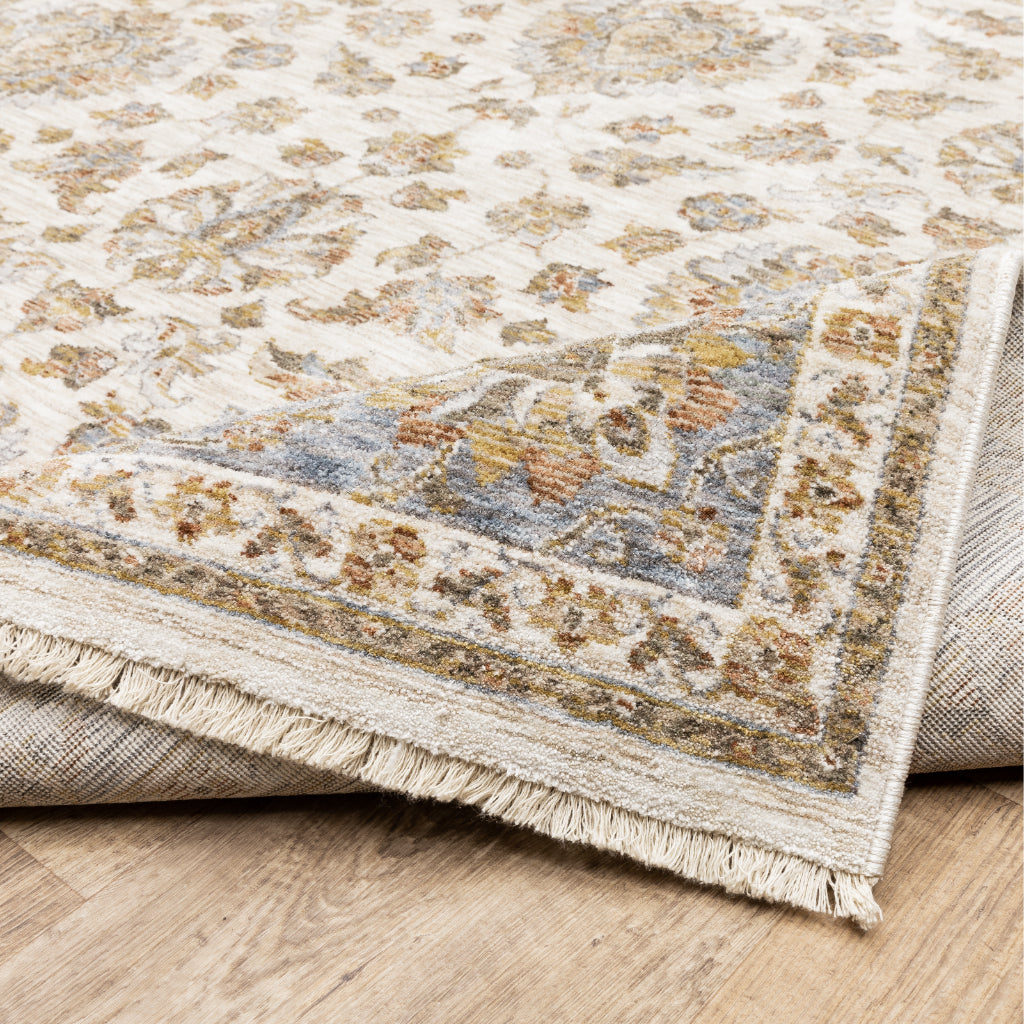 Oriental Weavers Maharaja 5091Z Multicolor Rectangle Indoor Runner - Stain Resistant Low Pile Vintage Style Rug with Oriental Design-