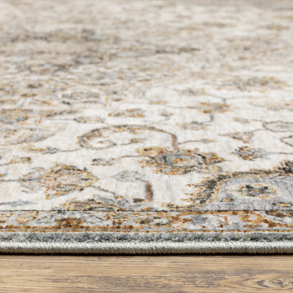 Oriental Weavers Maharaja 660J1 Multicolor Rectangle Indoor Runner - Stain Resistant Low Pile Vintage Style Rug with Medallion Design-