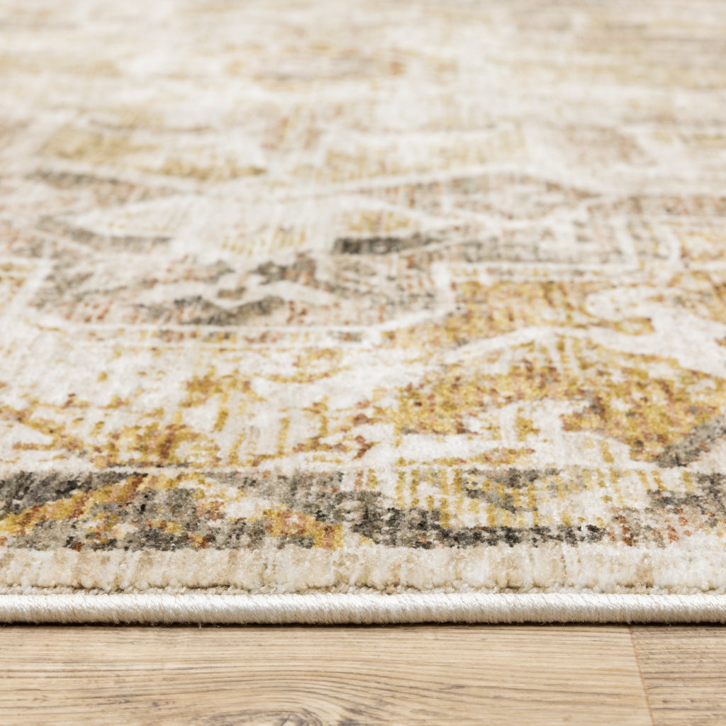 Oriental Weavers Maharaja 661C1 Multicolor Rectangle Indoor Runner - Stain Resistant Low Pile Vintage Style Rug with Medallion Design-