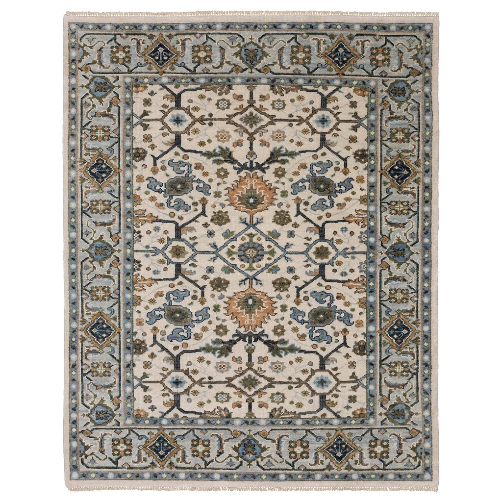Oriental Weavers Majorca MAJ01 Ivory Rectangle Indoor Area Rug Oriental Pattern-