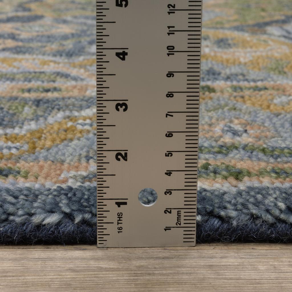 Oriental Weavers Majorca MAJ03 Blue Rectangle Indoor Runner Oriental Pattern-