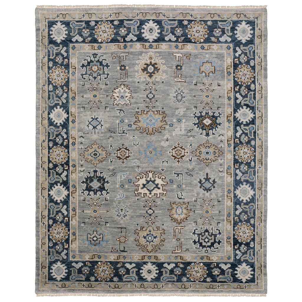 Oriental Weavers Majorca MAJ05 Grey Rectangle Indoor Area Rug Oriental Pattern-