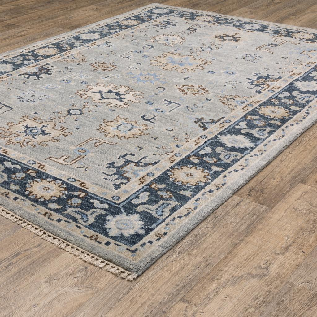Oriental Weavers Majorca MAJ05 Grey Rectangle Indoor Runner Oriental Pattern-