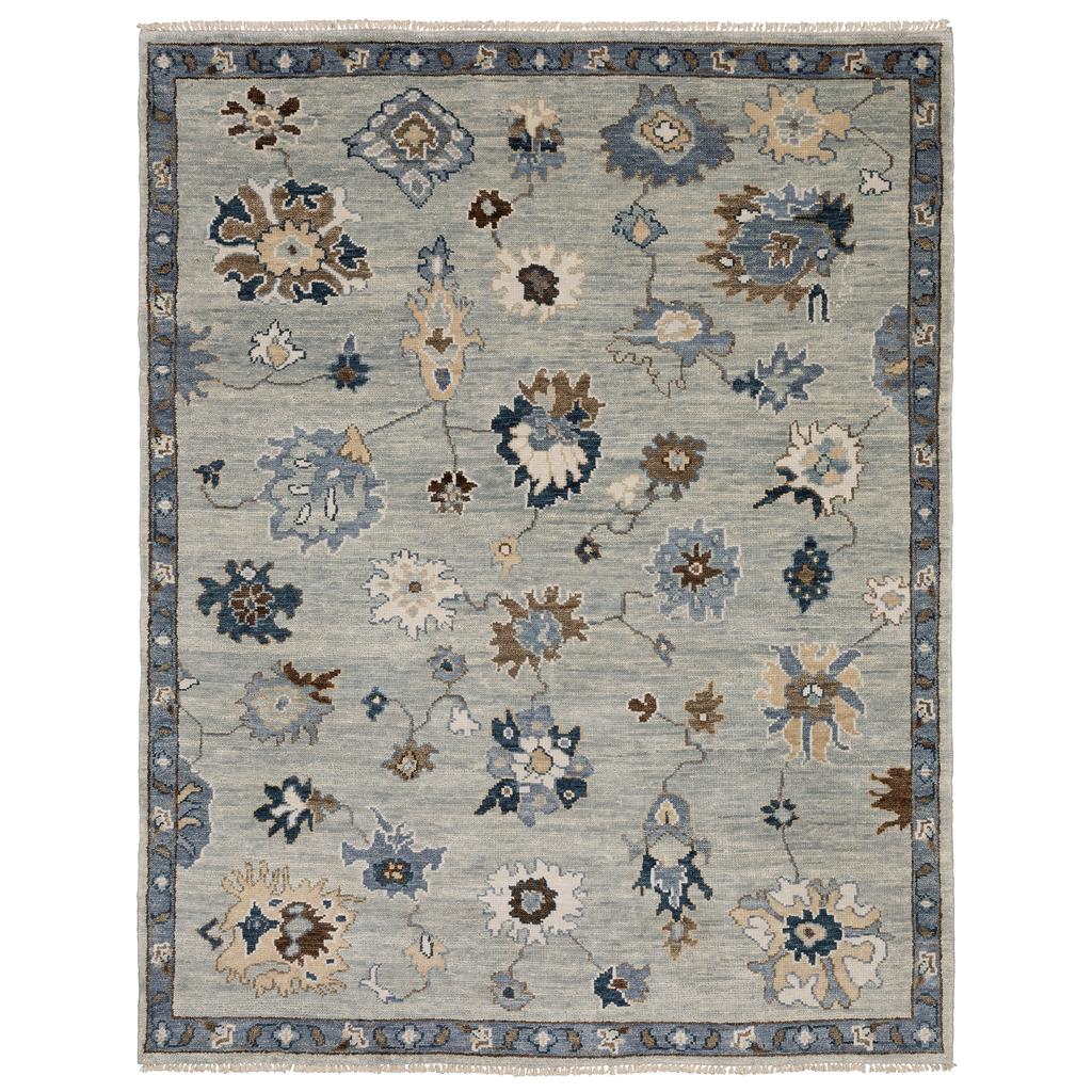 Oriental Weavers Majorca MAJ06 Light Blue Rectangle Indoor Area Rug Oriental Pattern-