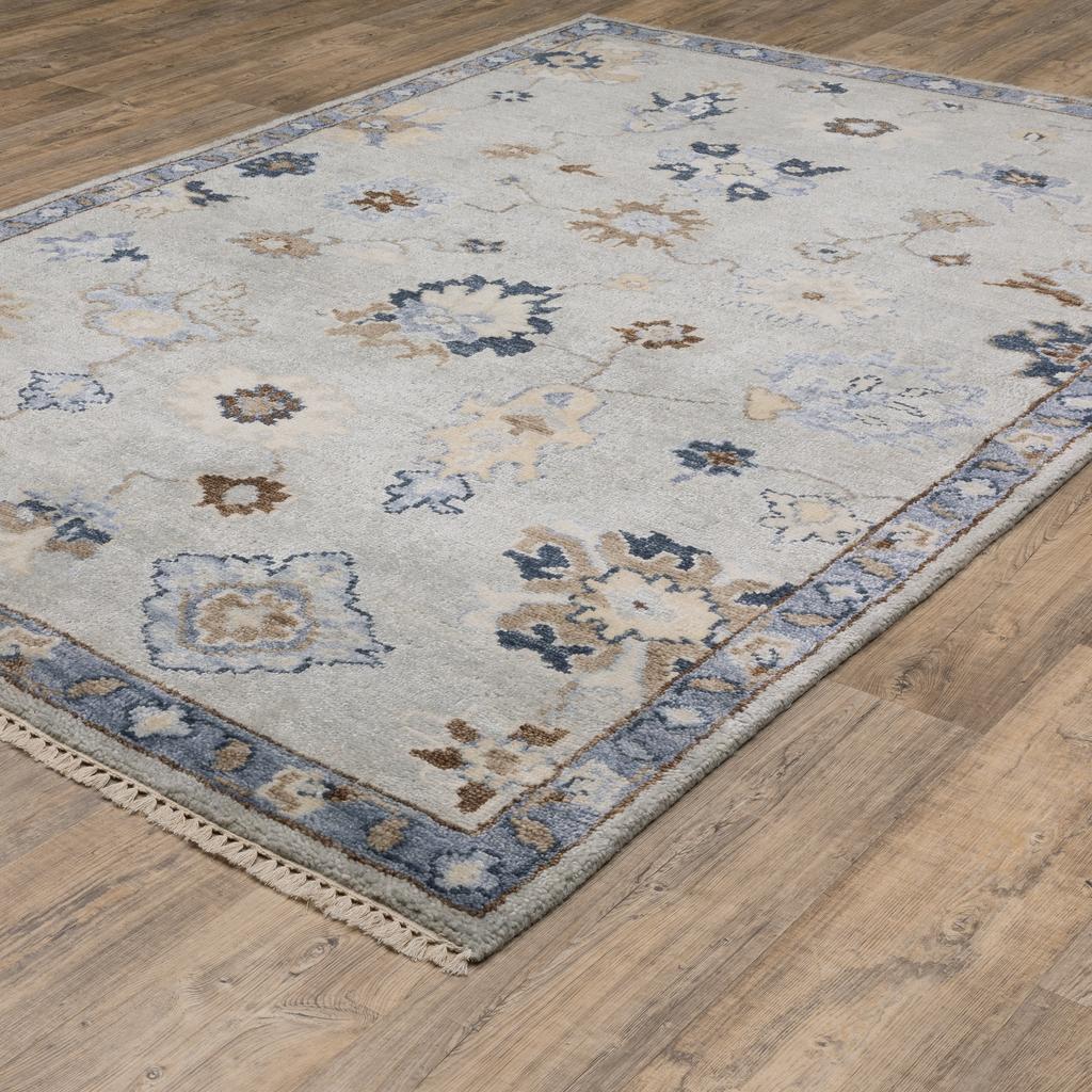 Oriental Weavers Majorca MAJ06 Light Blue Rectangle Indoor Area Rug Oriental Pattern-
