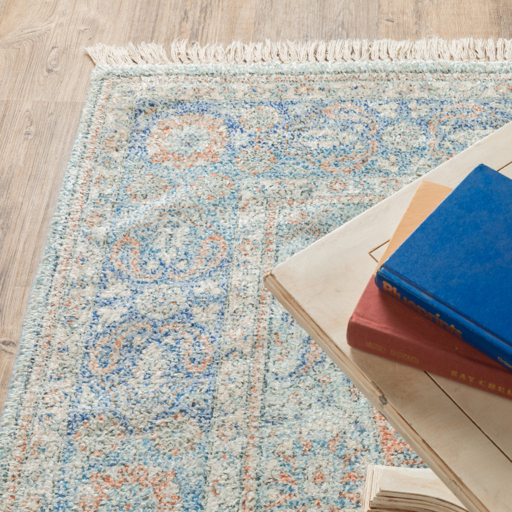 Oriental Weavers Malabar 45301 Multicolor Rectangle Indoor Area Rug - Stain Resistant Hand Loomed Rug with Medallion Design-