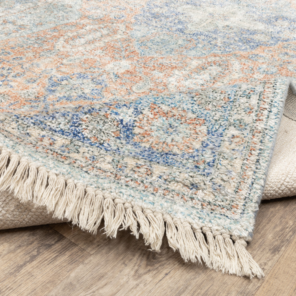Oriental Weavers Malabar 45301 Multicolor Rectangle Indoor Area Rug - Stain Resistant Hand Loomed Rug with Medallion Design-