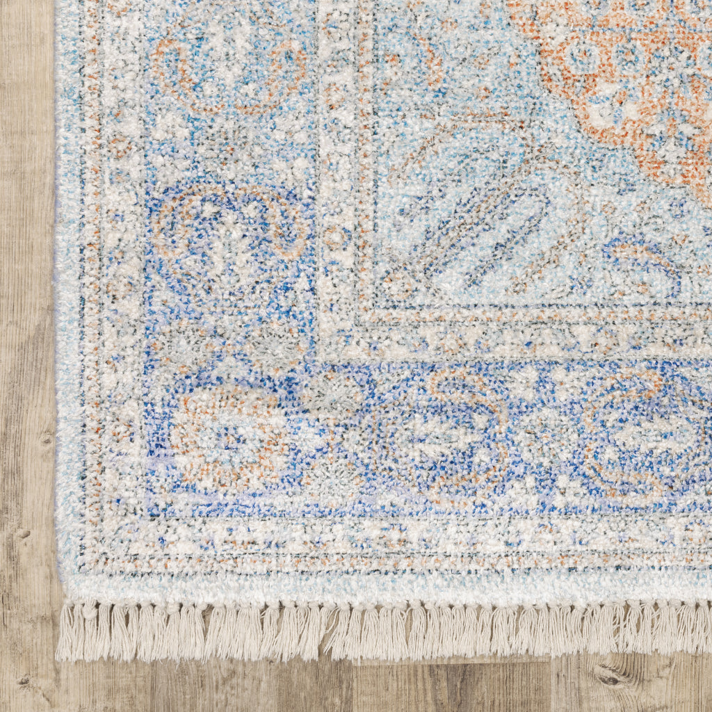 Oriental Weavers Malabar 45301 Multicolor Rectangle Indoor Runner - Stain Resistant Hand Loomed Rug with Medallion Design-