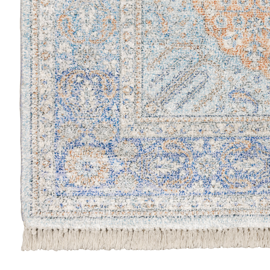 Oriental Weavers Malabar 45301 Multicolor Rectangle Indoor Runner - Stain Resistant Hand Loomed Rug with Medallion Design-