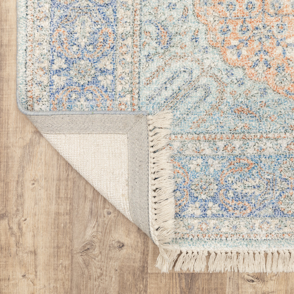 Oriental Weavers Malabar 45301 Multicolor Rectangle Indoor Runner - Stain Resistant Hand Loomed Rug with Medallion Design-