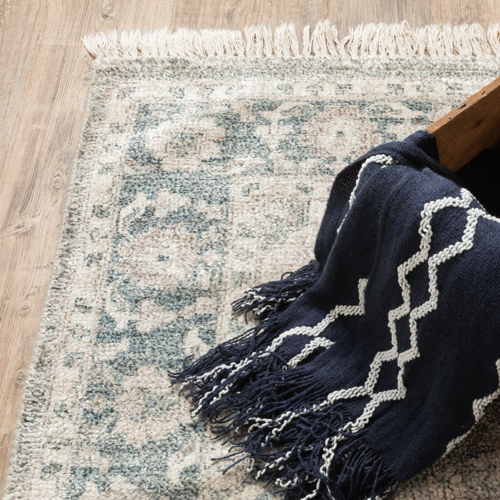 Oriental Weavers Malabar 45302 Multicolor Rectangle Indoor Area Rug - Stain Resistant Hand Loomed Rug with Medallion Design-