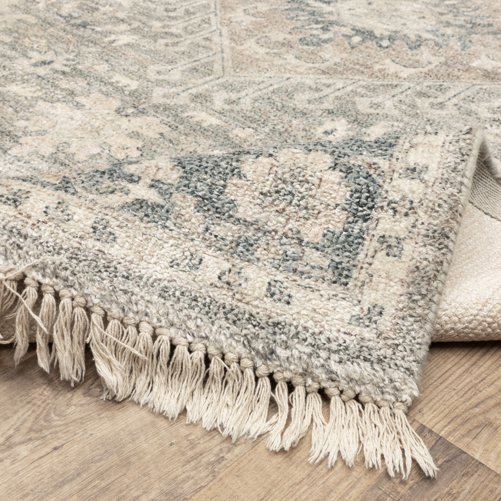 Oriental Weavers Malabar 45302 Multicolor Rectangle Indoor Area Rug - Stain Resistant Hand Loomed Rug with Medallion Design-