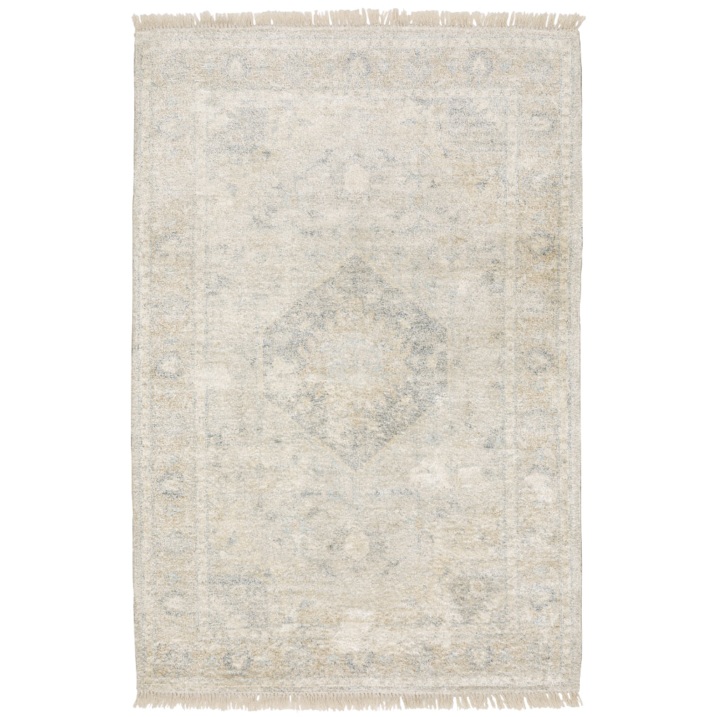 Oriental Weavers Malabar 45303 Multicolor Rectangle Indoor Area Rug - Stain Resistant Hand Loomed Rug with Medallion Design-