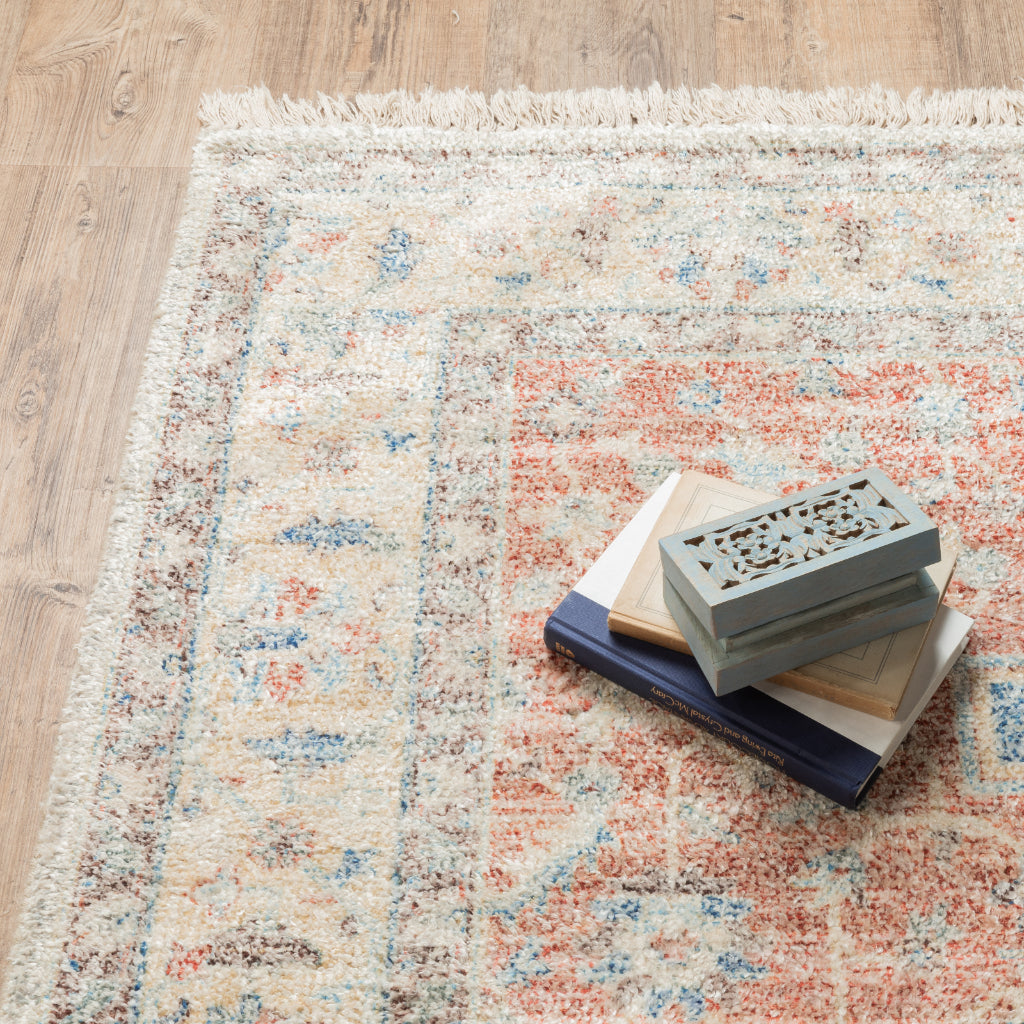 Oriental Weavers Malabar 45305 Multicolor Rectangle Indoor Runner - Stain Resistant Hand Loomed Rug with Traditional Design-