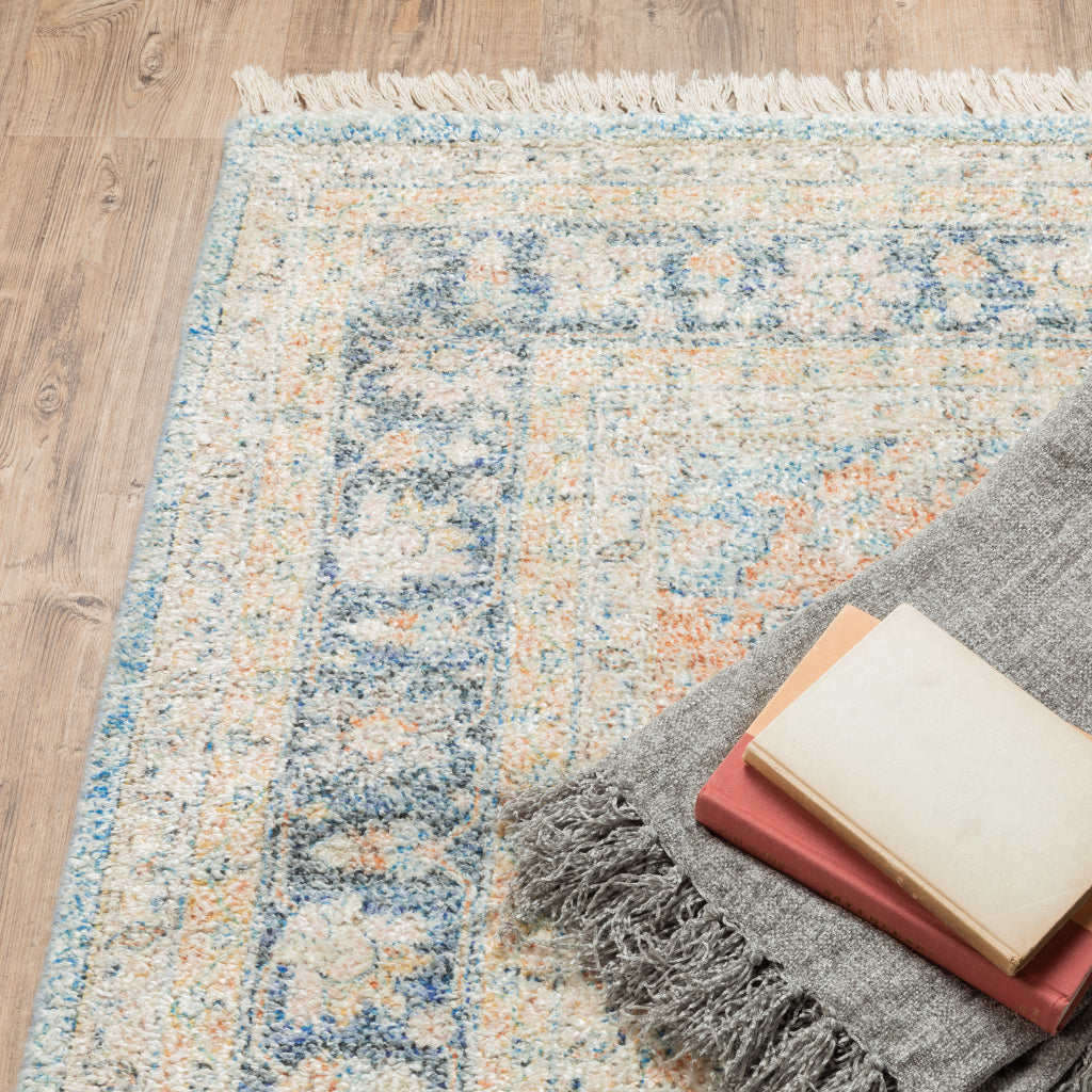 Oriental Weavers Malabar 45306 Multicolor Rectangle Indoor Runner - Stain Resistant Hand Loomed Rug with Medallion Design-