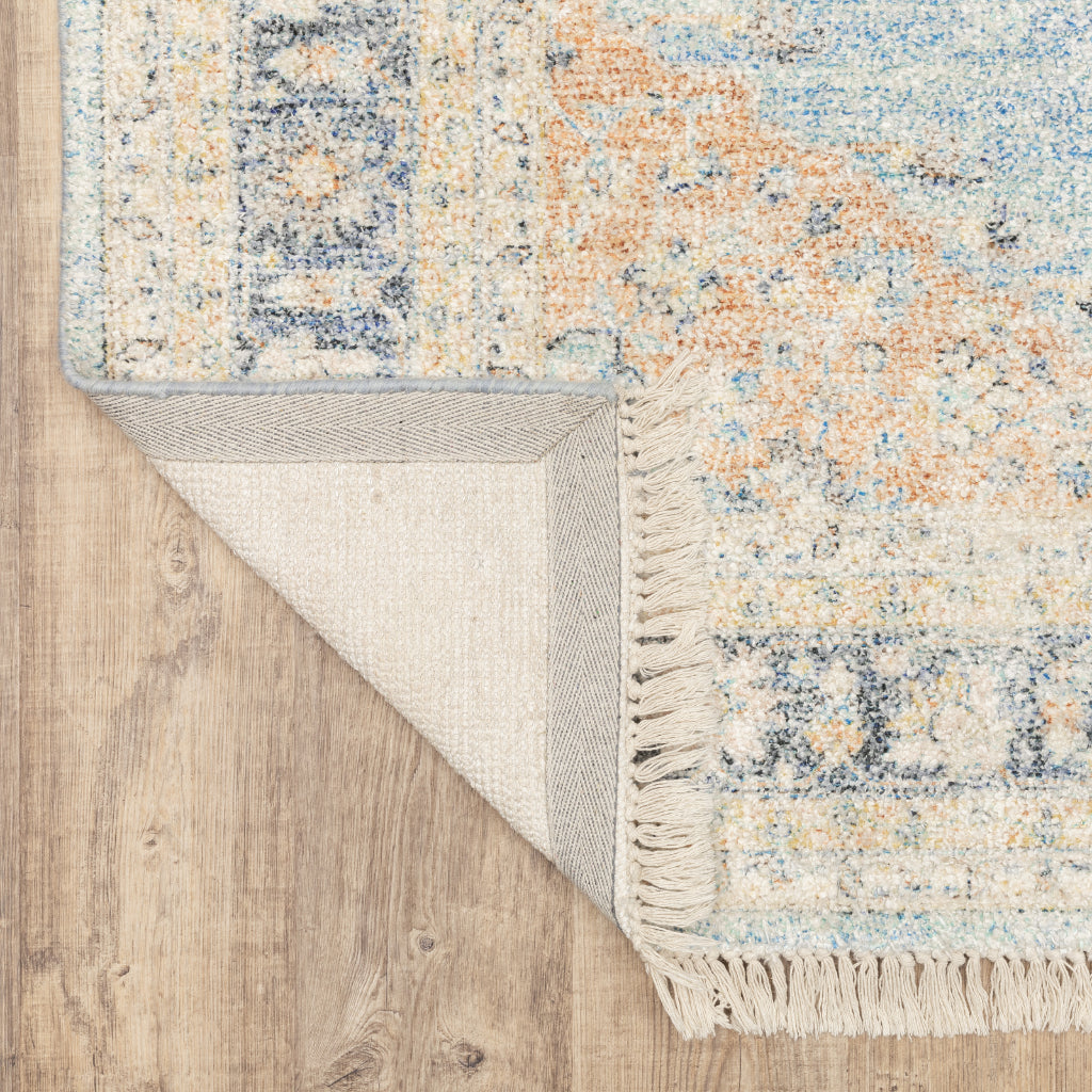 Oriental Weavers Malabar 45306 Multicolor Rectangle Indoor Runner - Stain Resistant Hand Loomed Rug with Medallion Design-