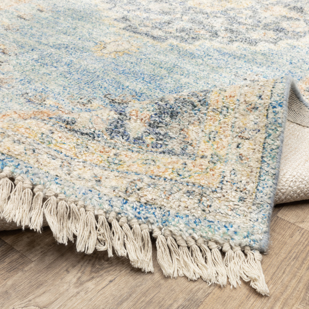 Oriental Weavers Malabar 45306 Multicolor Rectangle Indoor Runner - Stain Resistant Hand Loomed Rug with Medallion Design-