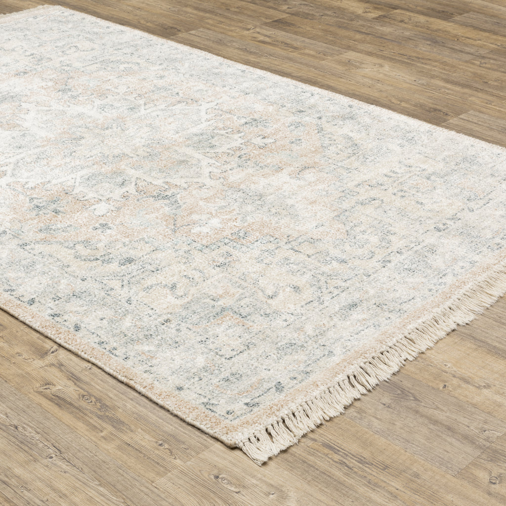 Oriental Weavers Malabar 45308 Multicolor Rectangle Indoor Area Rug - Stain Resistant Hand Loomed Rug with Medallion Design-