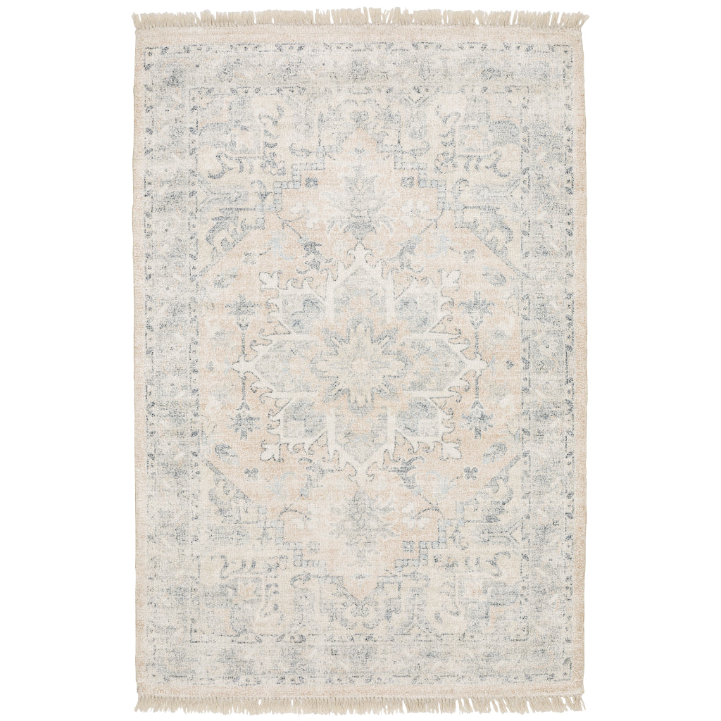 Oriental Weavers Malabar 45308 Multicolor Rectangle Indoor Area Rug - Stain Resistant Hand Loomed Rug with Medallion Design-
