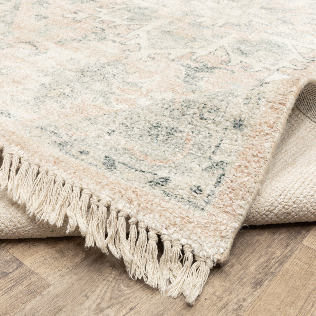 Oriental Weavers Malabar 45308 Multicolor Rectangle Indoor Area Rug - Stain Resistant Hand Loomed Rug with Medallion Design-