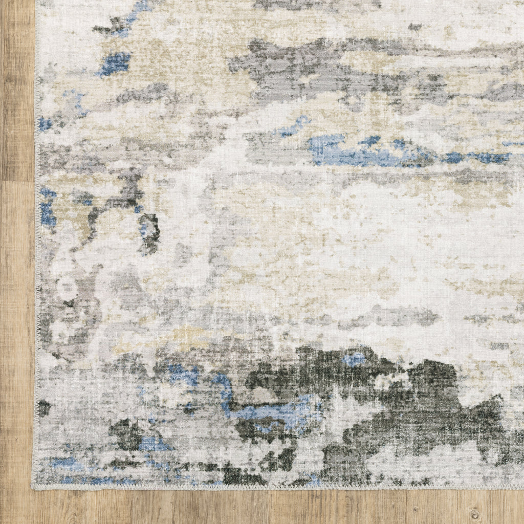 Oriental Weavers Malibu MAL01 Multicolor Rectangle Indoor Area Rug - Stain Resistant Low Pile Abstract Rug-