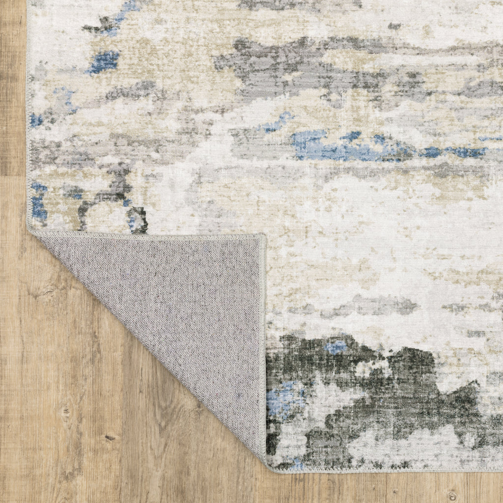 Oriental Weavers Malibu MAL01 Multicolor Rectangle Indoor Area Rug - Stain Resistant Low Pile Abstract Rug-