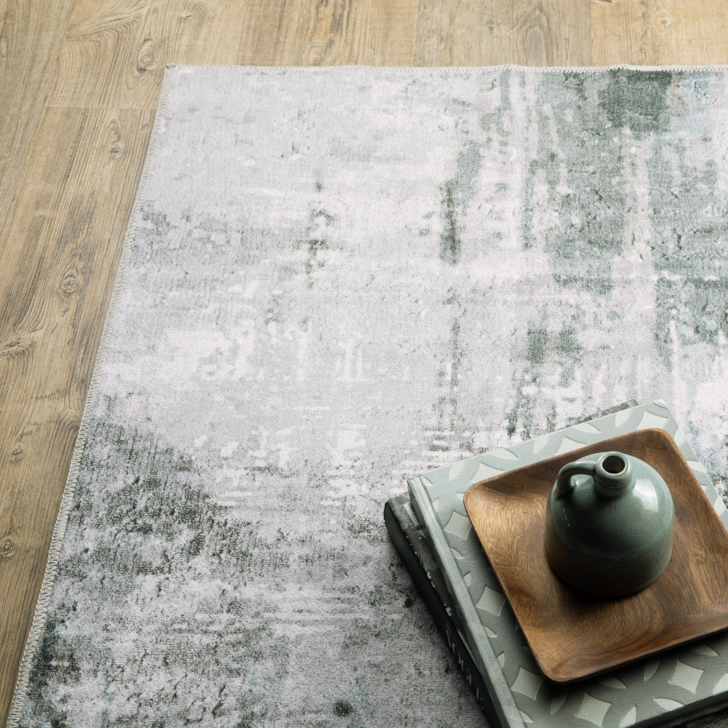 Oriental Weavers Malibu MAL03 Multicolor Rectangle Indoor Runner - Stain Resistant Low Pile Abstract Rug-