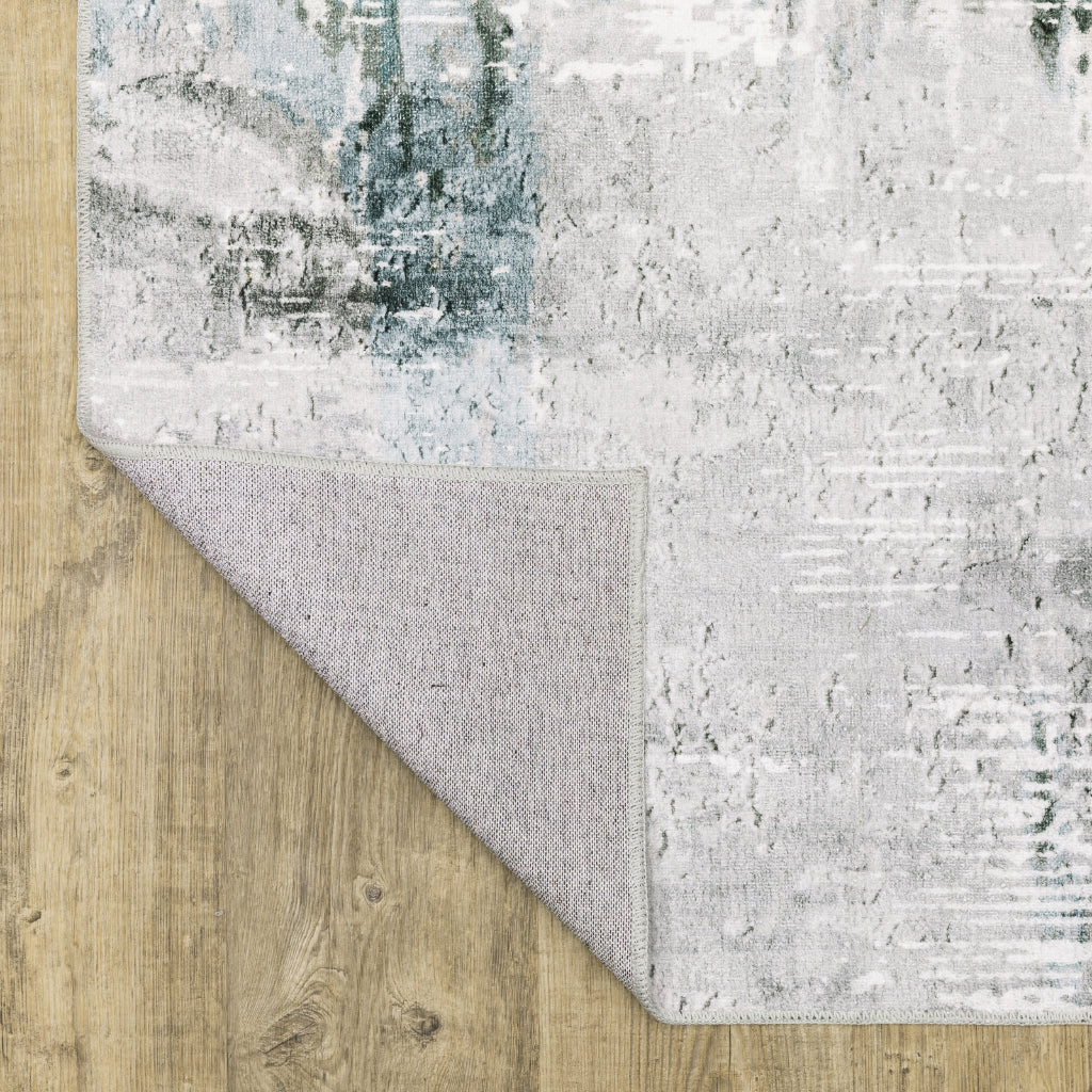Oriental Weavers Malibu MAL03 Multicolor Rectangle Indoor Runner - Stain Resistant Low Pile Abstract Rug-