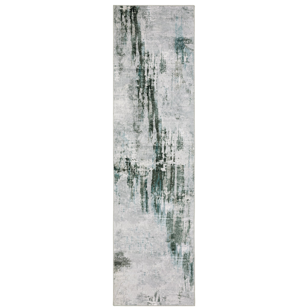 Oriental Weavers Malibu MAL03 Multicolor Rectangle Indoor Runner - Stain Resistant Low Pile Abstract Rug-
