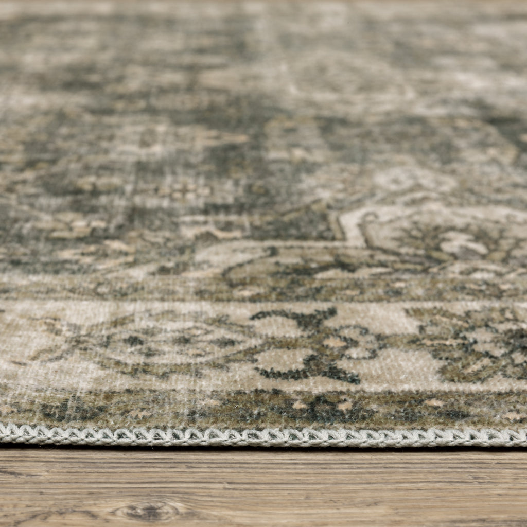 Oriental Weavers Malibu MAL04 Multicolor Rectangle Indoor Area Rug - Stain Resistant Low Pile Vintage Style Rug-