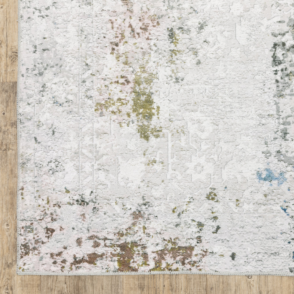 Oriental Weavers Malibu MAL06 Multicolor Rectangle Indoor Area Rug - Stain Resistant Low Pile Abstract Rug-