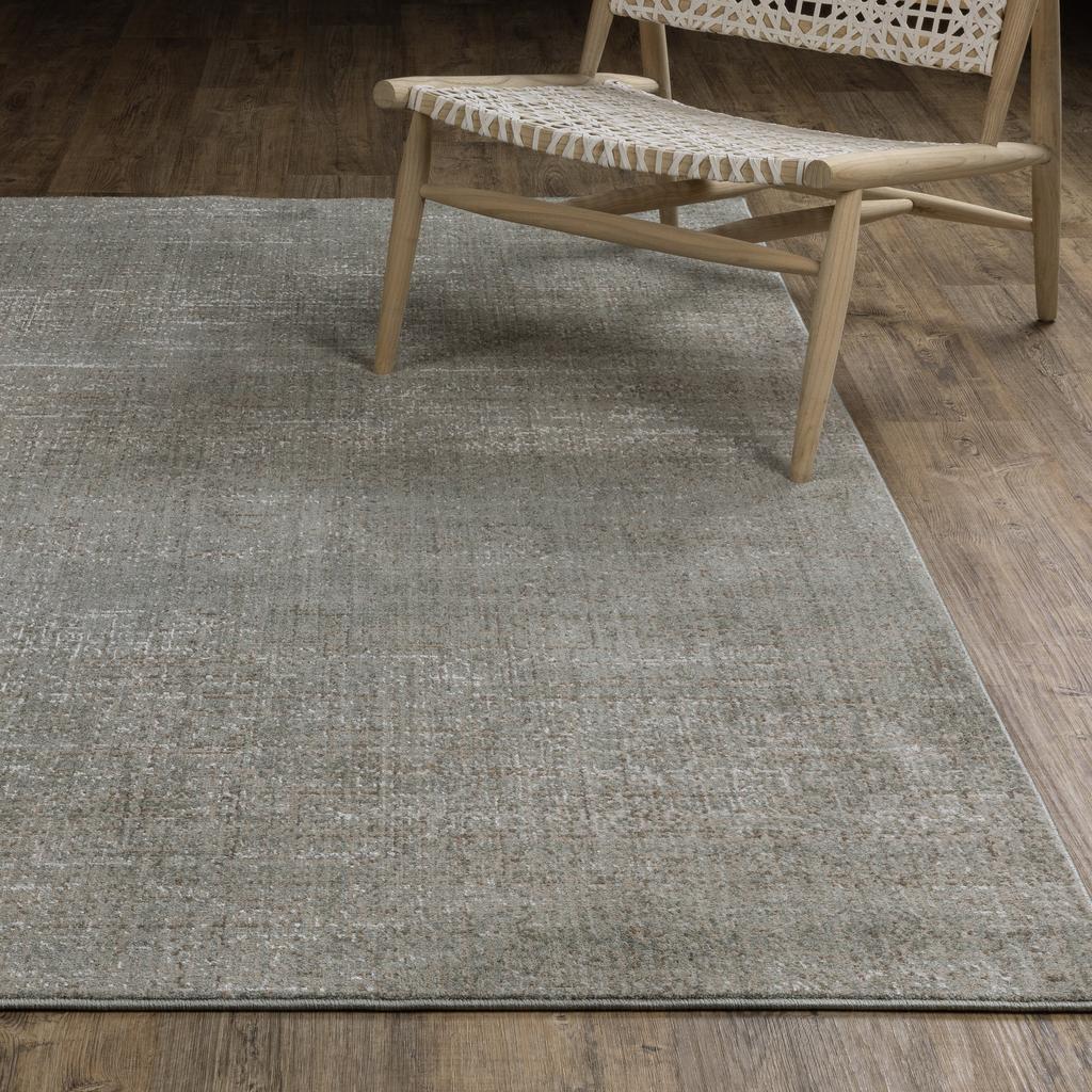 Oriental Weavers Mallory MAL01 Grey Rectangle Indoor Area Rug Distressed Pattern-