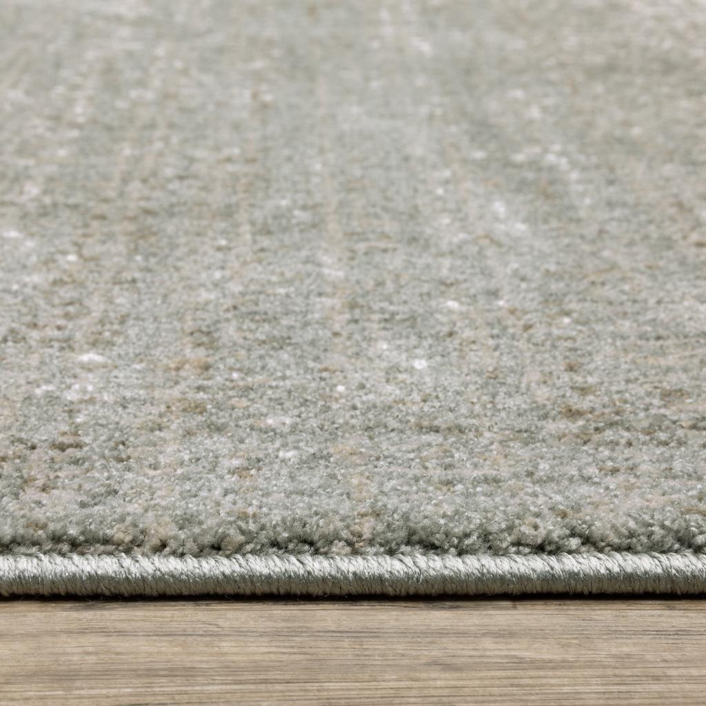 Oriental Weavers Mallory MAL01 Grey Rectangle Indoor Runner Distressed Pattern-