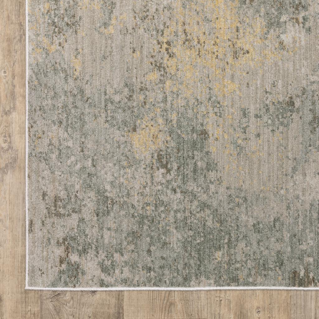 Oriental Weavers Mallory MAL02 Grey Rectangle Indoor Runner Distressed Pattern-