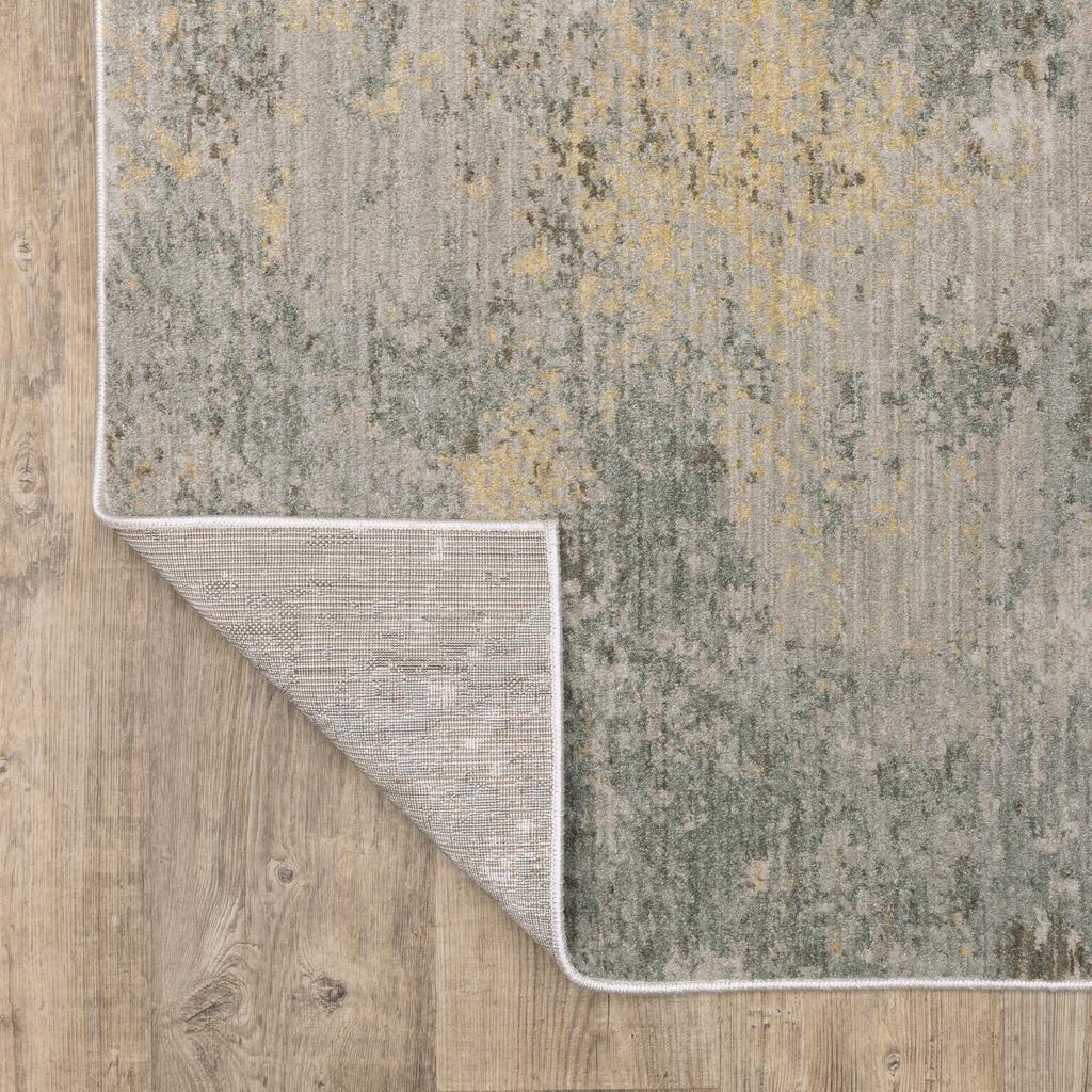 Oriental Weavers Mallory MAL02 Grey Rectangle Indoor Runner Distressed Pattern-