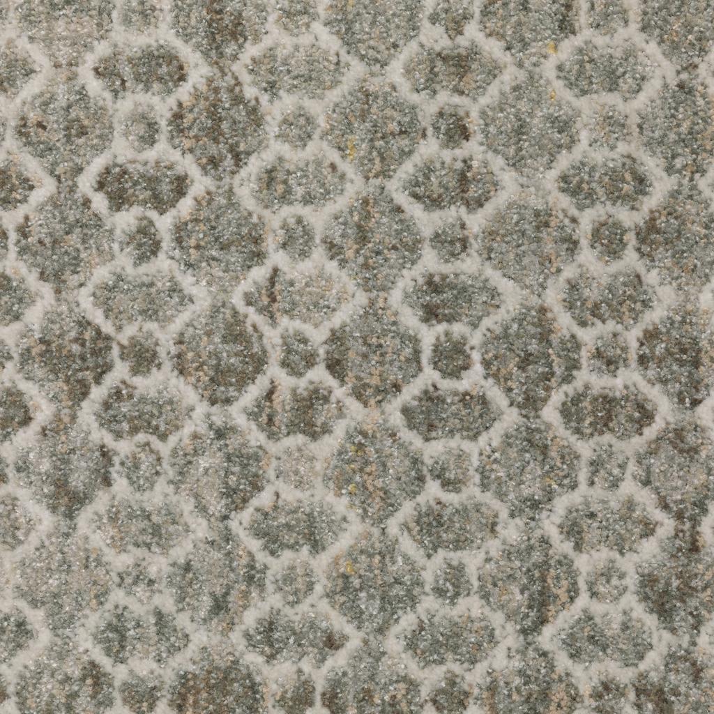 Oriental Weavers Mallory MAL04 Grey Rectangle Indoor Runner Geometric Pattern-