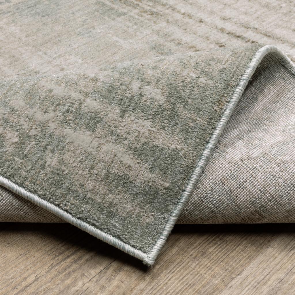 Oriental Weavers Mallory MAL07 Beige Rectangle Indoor Runner Distressed Pattern-