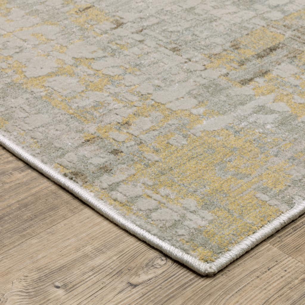 Oriental Weavers Mallory MAL08 Beige Rectangle Indoor Area Rug Distressed Pattern-