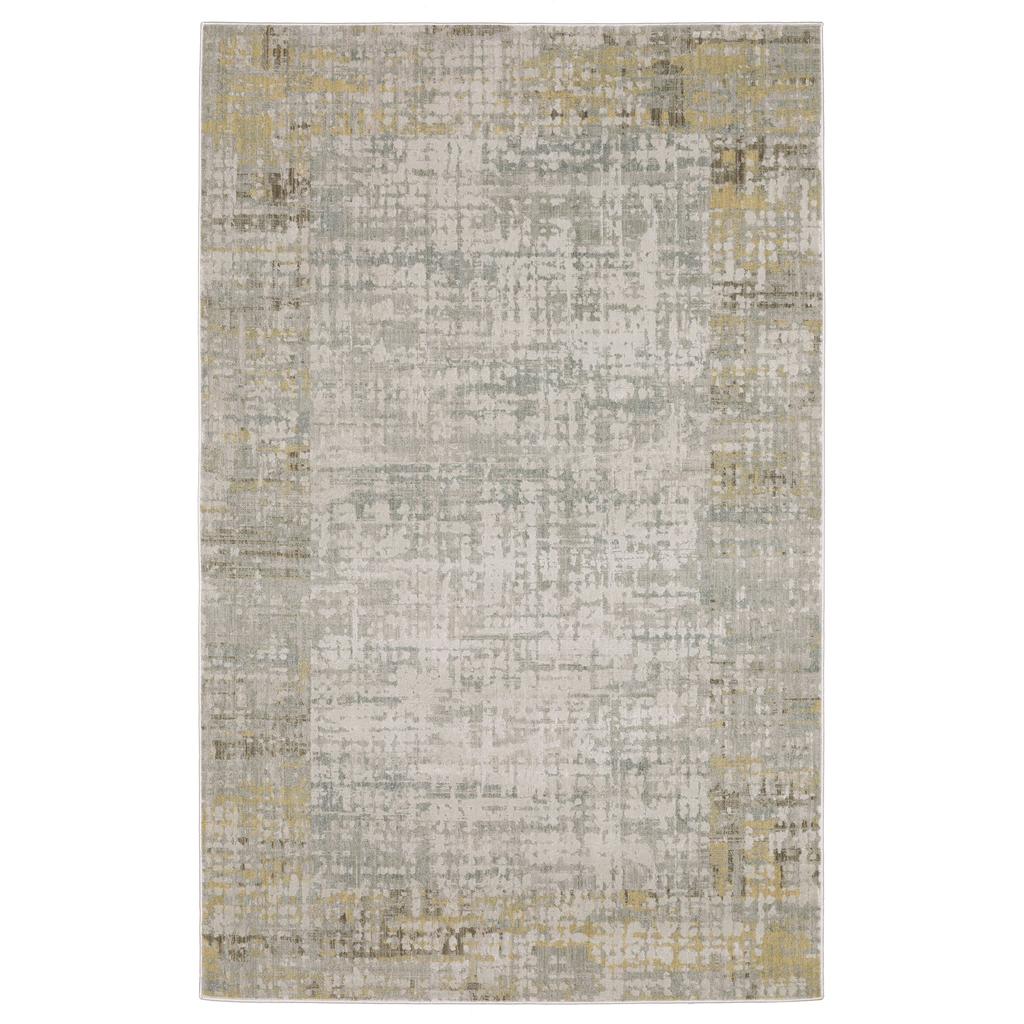 Oriental Weavers Mallory MAL08 Beige Rectangle Indoor Area Rug Distressed Pattern-
